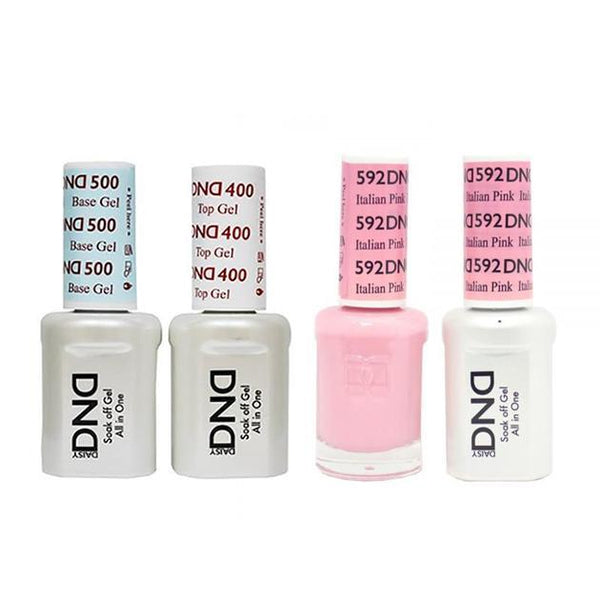 DND - Base, Top, Gel & Lacquer Combo - Italian Pink - #592