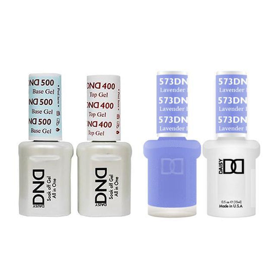 DND - Base, Top, Gel & Lacquer Combo - Lavender Blue - #573