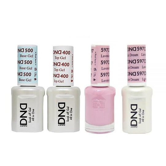 DND - Base, Top, Gel & Lacquer Combo - Lavender Dream - #597