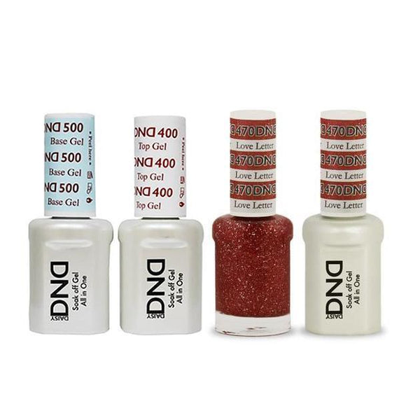 DND - Base, Top, Gel & Lacquer Combo - Love Letter - #470