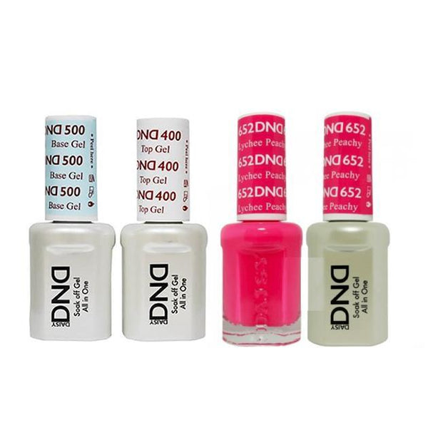DND - Base, Top, Gel & Lacquer Combo - Lychee Peachy - #652