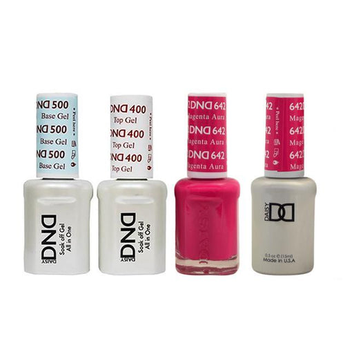 DND - Base, Top, Gel & Lacquer Combo - Magenta Aure - #642