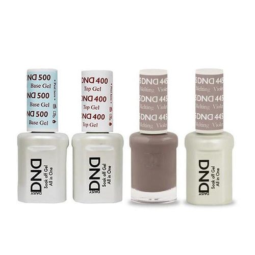 DND - Base, Top, Gel & Lacquer Combo - Melting Violet - #445