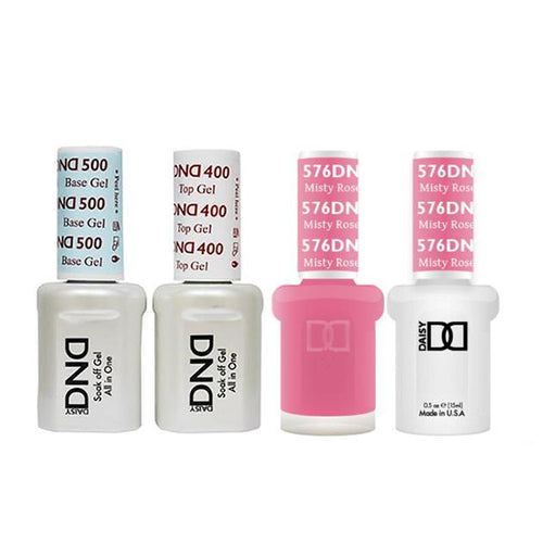 DND - Base, Top, Gel & Lacquer Combo - Misty Rose - #576
