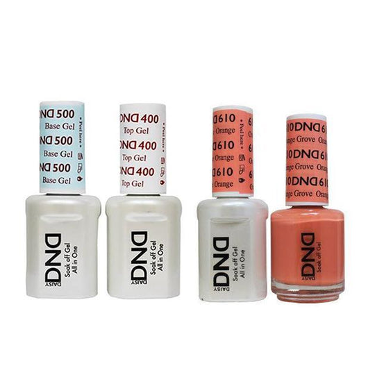 DND - Base, Top, Gel & Lacquer Combo - Orange Grove - #610