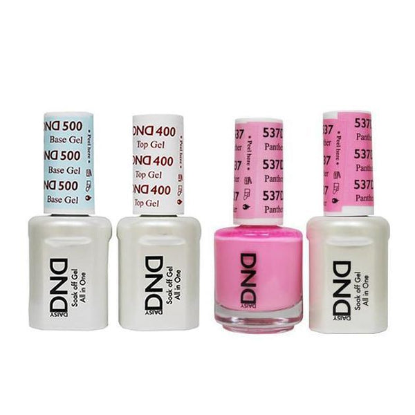 DND - Base, Top, Gel & Lacquer Combo - Panther Pink - #537