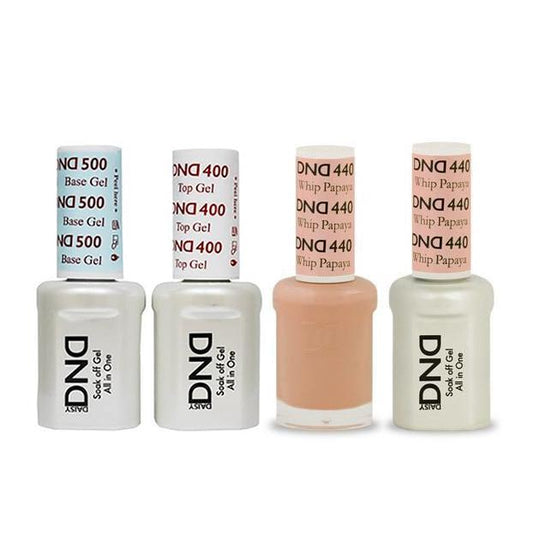DND - Base, Top, Gel & Lacquer Combo - Papaya Whip - #440