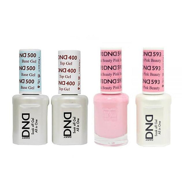 DND - Base, Top, Gel & Lacquer Combo - Pink Beauty - #593