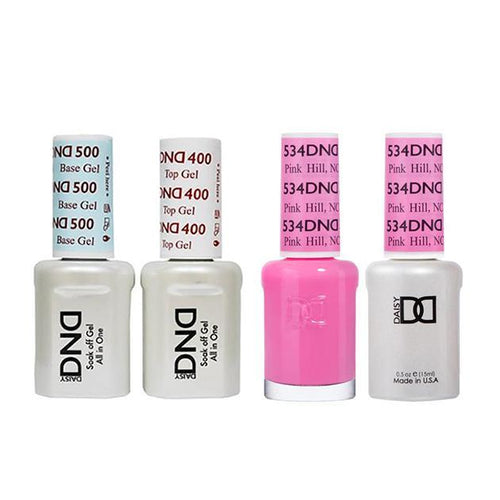 DND - Base, Top, Gel & Lacquer Combo - Pink Hill NC - #534