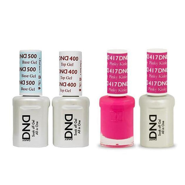 DND - Base, Top, Gel & Lacquer Combo - Pinky Kinky - #417
