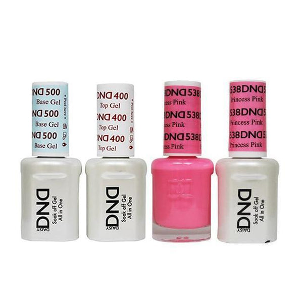DND - Base, Top, Gel & Lacquer Combo - Princess Pink - #538