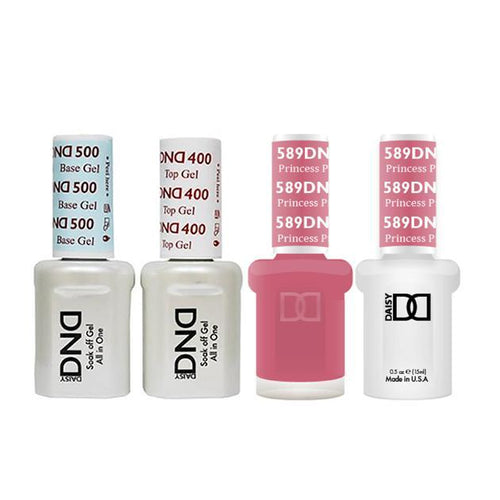DND - Base, Top, Gel & Lacquer Combo - Princess Pink - #589