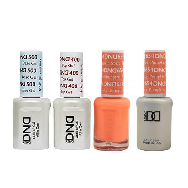DND - Base, Top, Gel & Lacquer Combo - Pumpkin Spice - #654