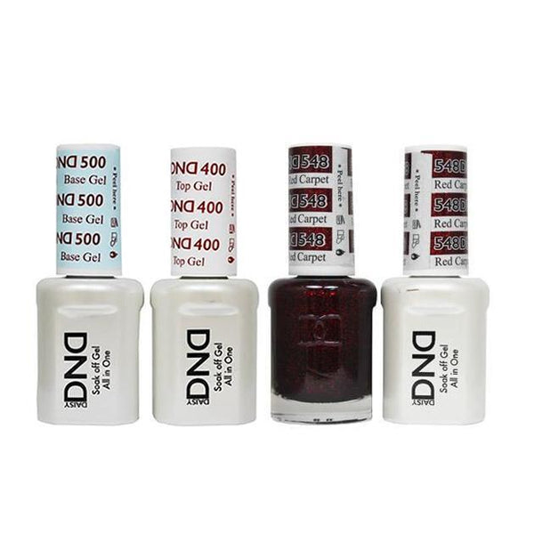 DND - Base, Top, Gel & Lacquer Combo - Red Carpet - #548