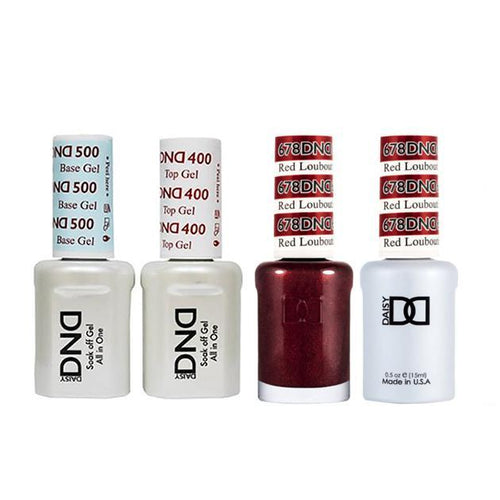 DND - Base, Top, Gel & Lacquer Combo - Red Louboutin - #678