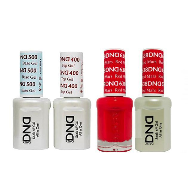 DND - Base, Top, Gel & Lacquer Combo - Red Mars - #638