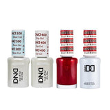 DND - Base, Top, Gel & Lacquer Combo - Red Ribbons - #689