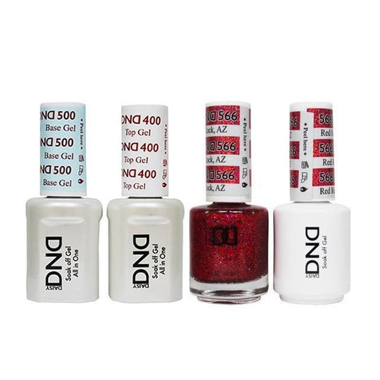DND - Base, Top, Gel & Lacquer Combo - Red Rock AZ - #566
