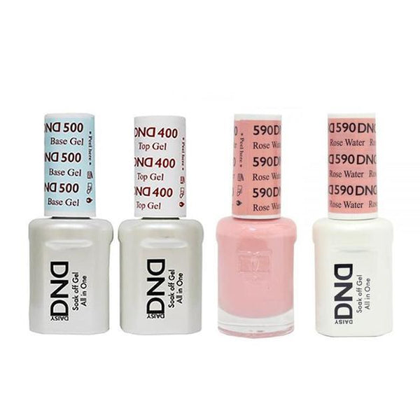 DND - Base, Top, Gel & Lacquer Combo - Rose Water - #590
