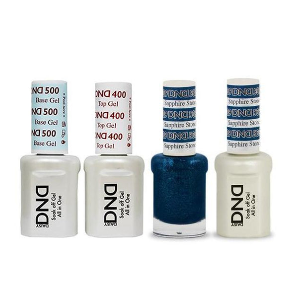 DND - Base, Top, Gel & Lacquer Combo - Sapphire Stone - #509