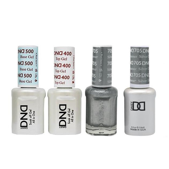 DND - Base, Top, Gel & Lacquer Combo - Silver Dreamer - #705