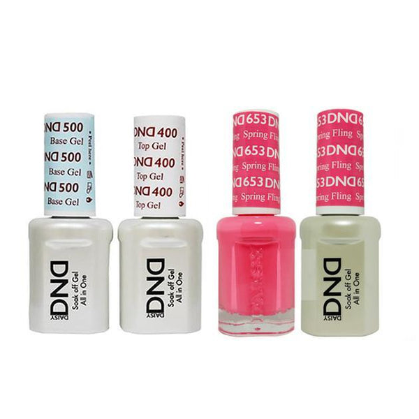 DND - Base, Top, Gel & Lacquer Combo - Spring Fling - #653