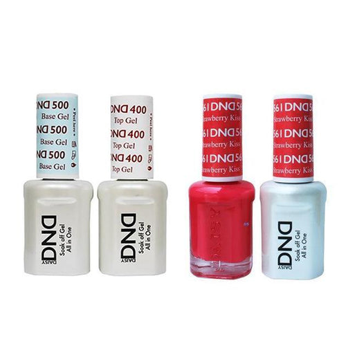 DND - Base, Top, Gel & Lacquer Combo - Strawberry Kiss - #561