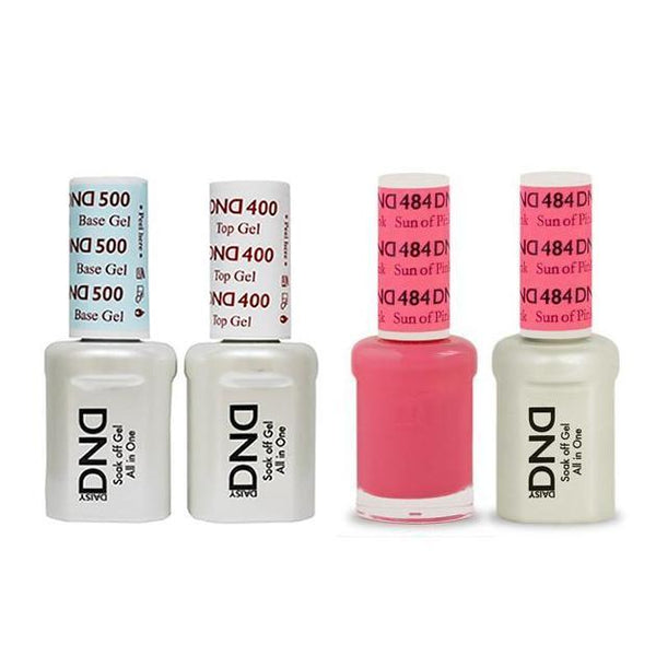 DND - Base, Top, Gel & Lacquer Combo - Sun of Pink - #484