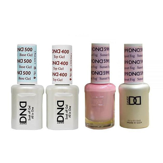 DND - Base, Top, Gel & Lacquer Combo - Sunset Fog - #599