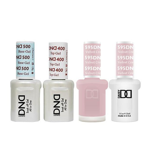 DND - Base, Top, Gel & Lacquer Combo - Velvet Cream - #595