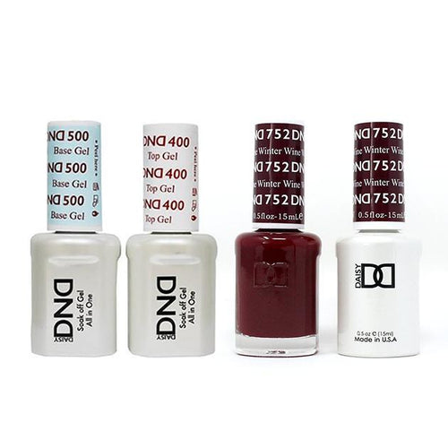 DND - Base, Top, Gel & Lacquer Combo - Winter Wine - #752