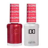 DND - Gel & Lacquer - Gold in Red - #476