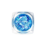 Nail Art Design - Glitter Flakes Blue
