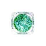 Nail Art Design - Glitter Flakes Green