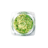 Nail Art Design - Glitter Flakes Lime