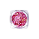 Nail Art Design - Glitter Flakes Pink