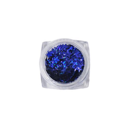 Nail Art Design - Star Gems Blue
