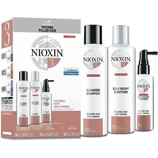 Nioxin Shampoo, Conditioner, Scalp Treatment - System Kit 3