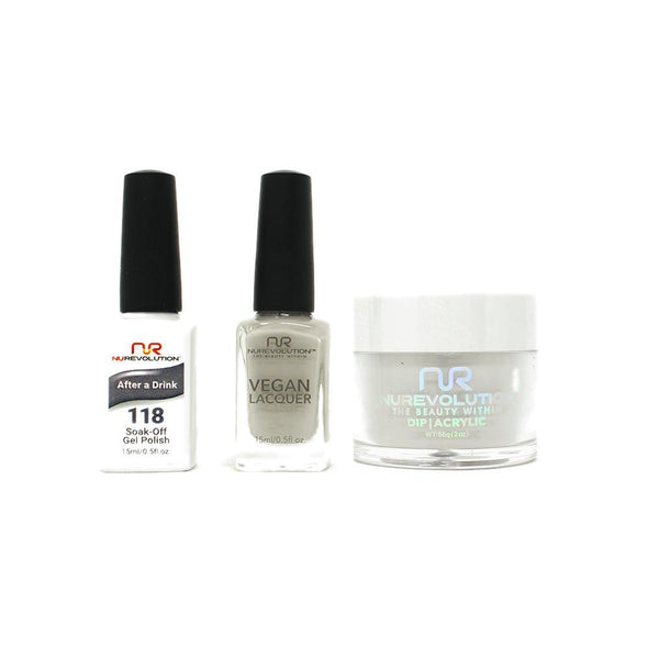 NuRevolution - Gel, Lacquer & Dip Combo - After a Drink - #118