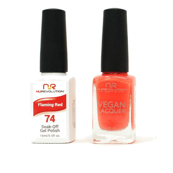 NuRevolution - Gel & Lacquer - Flaming Red - #74