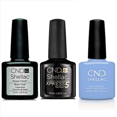 CND - Shellac Xpress5 Combo - Base, Top & Chance Taker (0.25 oz)