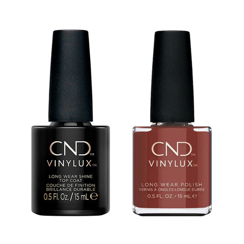 CND - Vinylux Topcoat & Toffee Talk 0.5 oz - #428