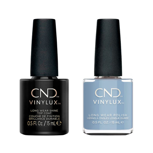 CND - Vinylux Topcoat & Vintage Blue Jeans 0.5 oz - #431
