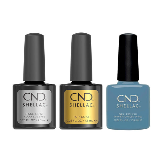 CND - Shellac Combo - Base, Top & Frosted Seaglass