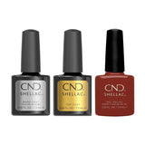 CND - Shellac Combo - Base, Top & Rebellious Ruby