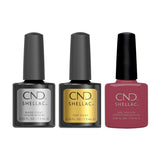 CND - Shellac Combo - Base, Top & Eternal Midnight