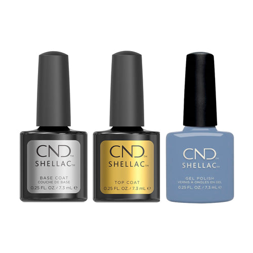 CND - Shellac Combo - Base, Top & Vintage Blue Jeans