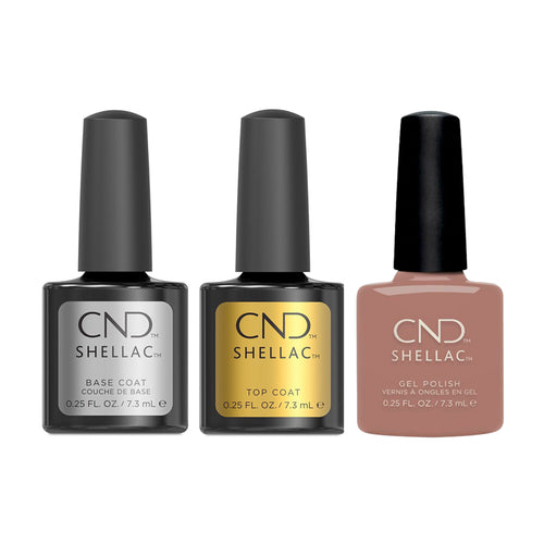 CND - Shellac Combo - Base, Top & We Want Mauve