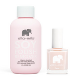 ella+mila - Soy Polish Remover & Barely Pink - .45oz