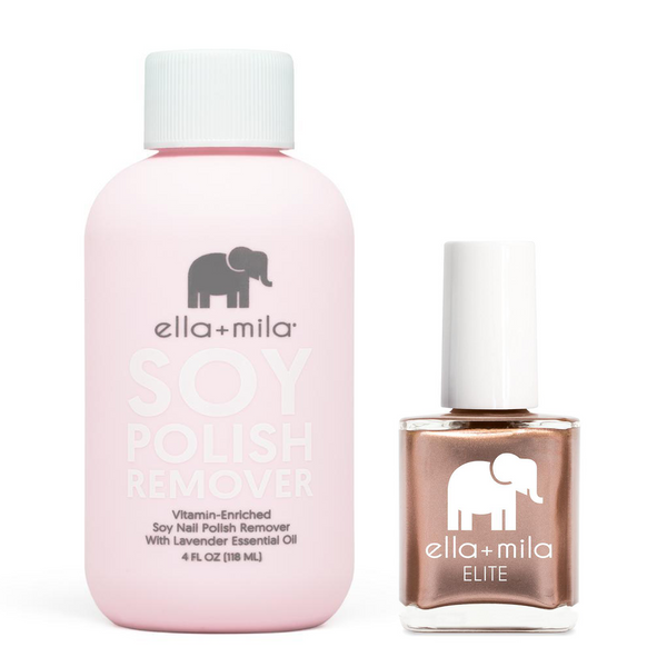 ella+mila - Soy Polish Remover & Champagne Pop - .45oz